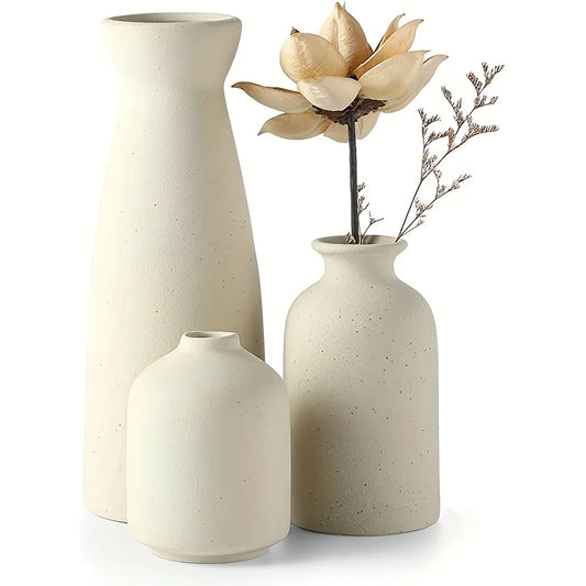 CHIARO - Trio de vases assortis en céramique